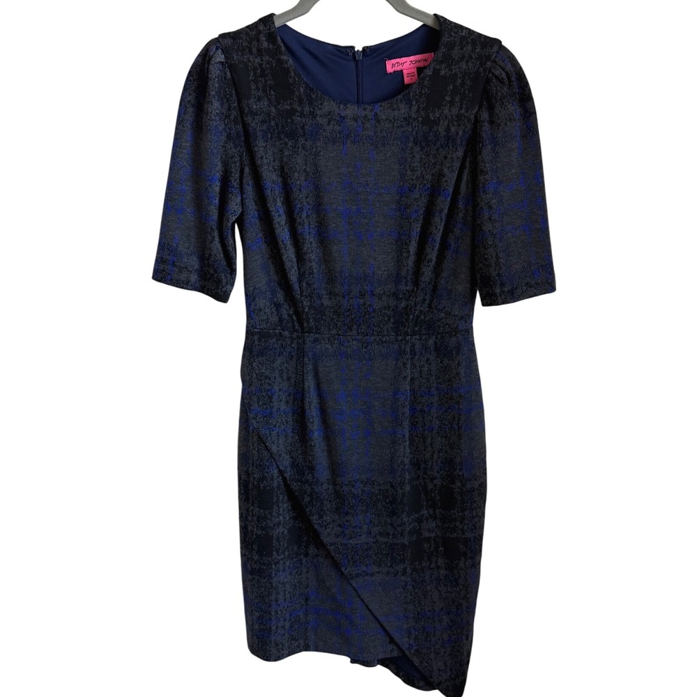 Betsey Johnson Plaid Sheath Dress 0‎